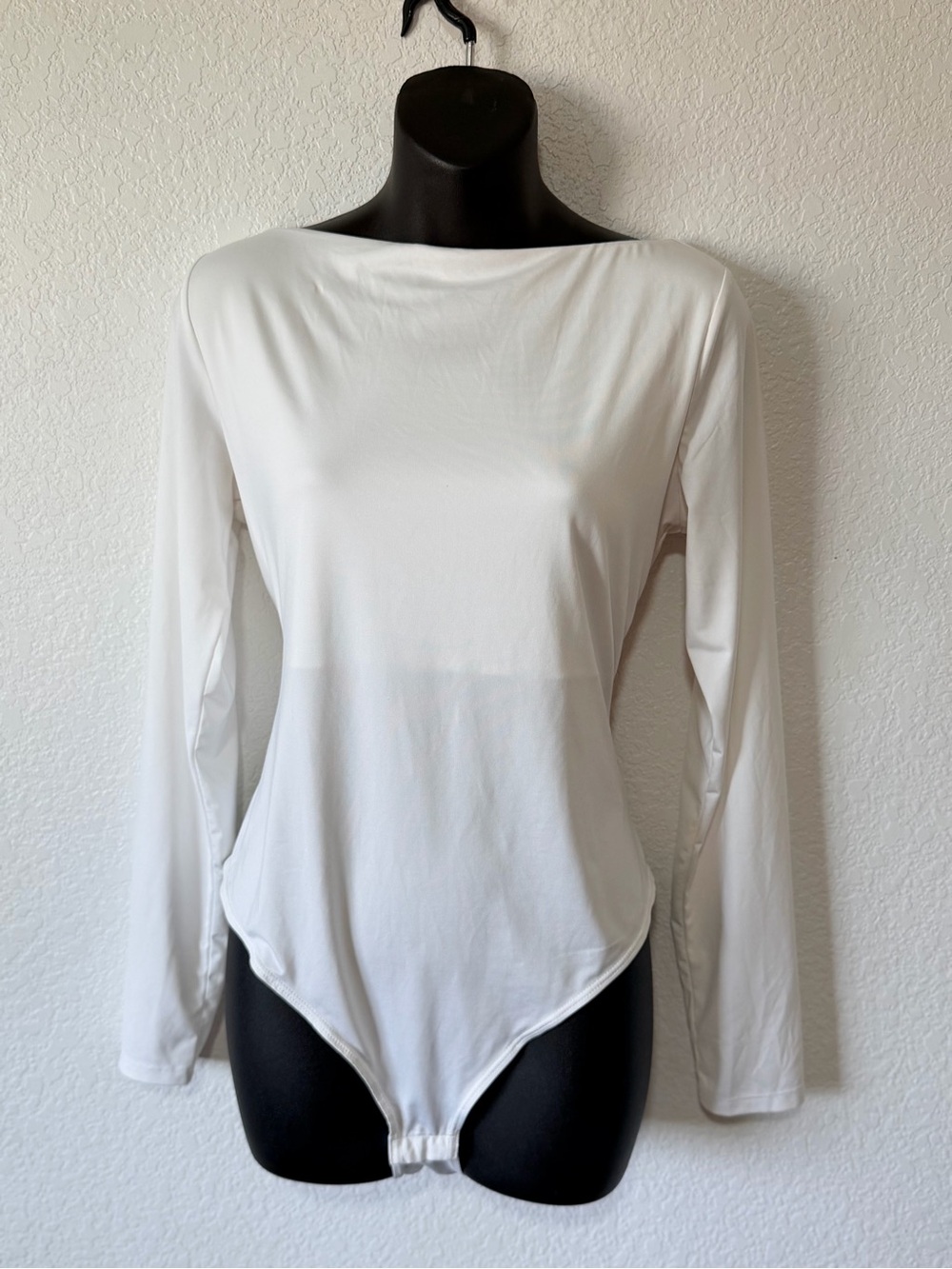 🕊️ Clean Girl Basic White Boatneck Bodysuit 🕊️